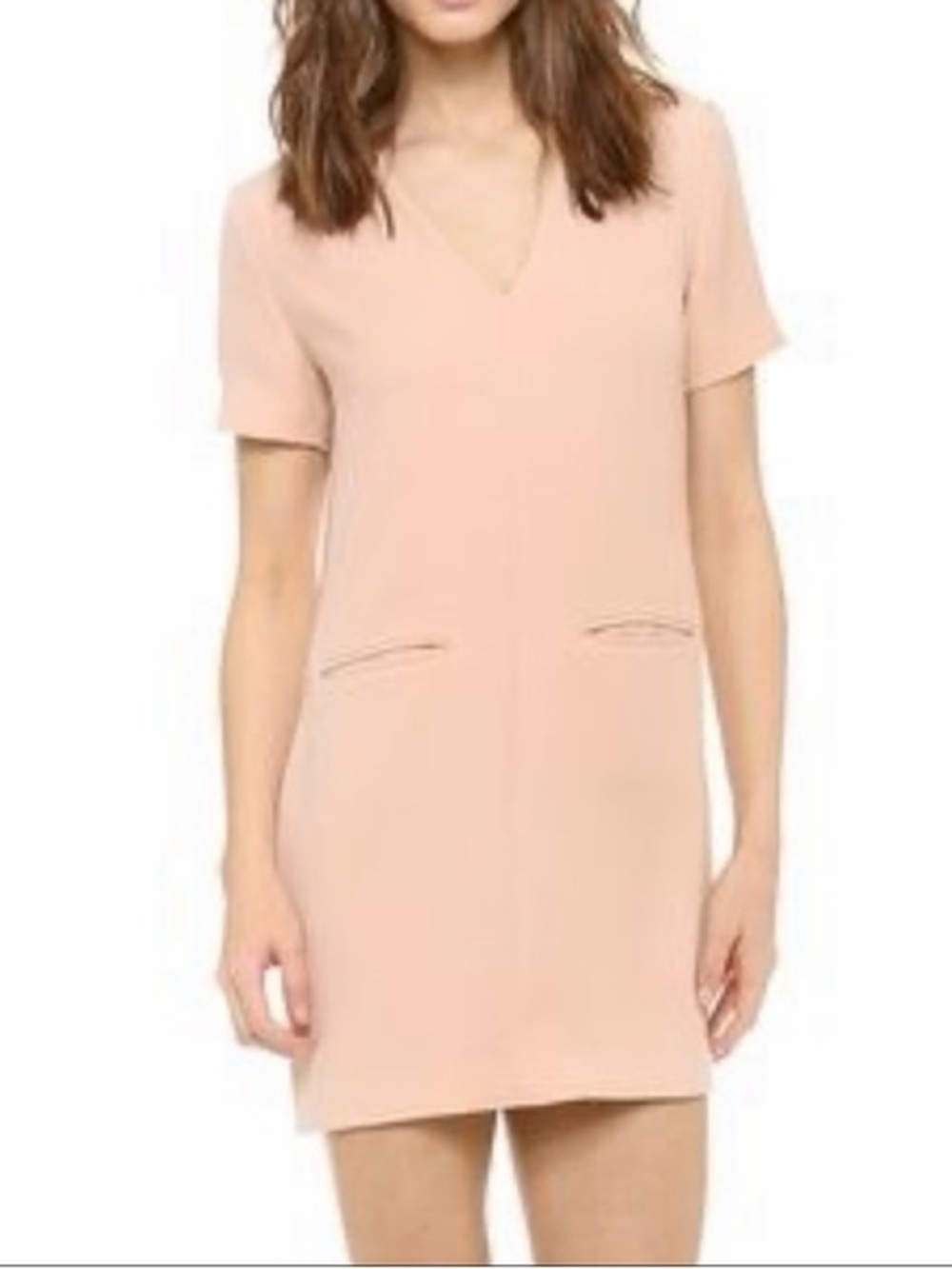 T Alexander Wang Women's Blush V-Neck Suiting Shift Dress